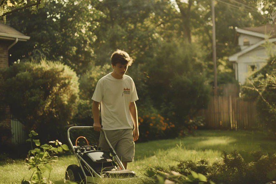 cordless electric lawnmower